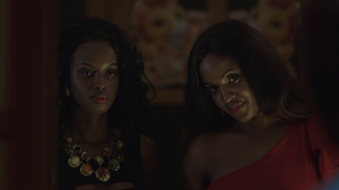 Flavia Tumusiime and Natasha Sinayobye appear to play the characters of troubled girls kidnapped at a young age and sold into sex slavery.